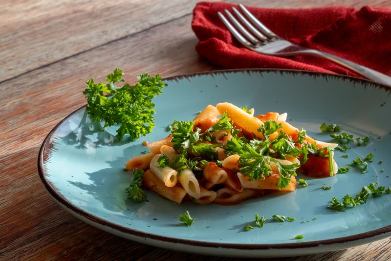 Penne Arrabbiata mit scharfer Tomatensauce
